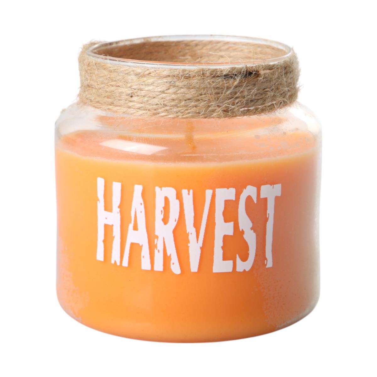 Duftkerze im Glas mit Schriftzug BD 22h orange