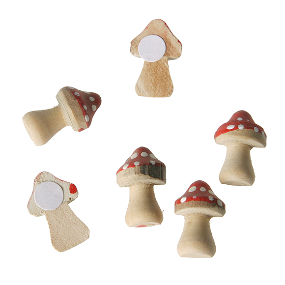 Pilze mit Klebepunkt