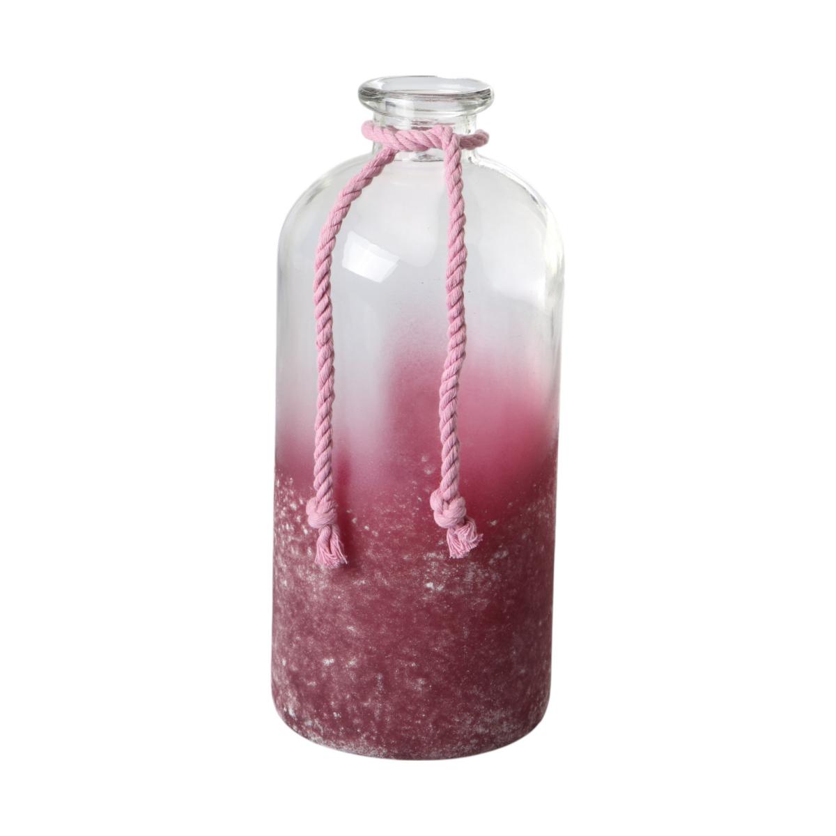 Vase halbgefrostet lila