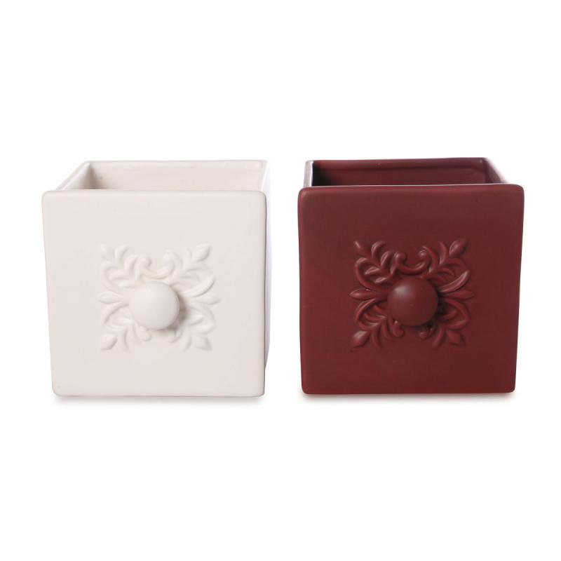 Topf Schublade für 10,5er weiß/bordeaux Farbmix