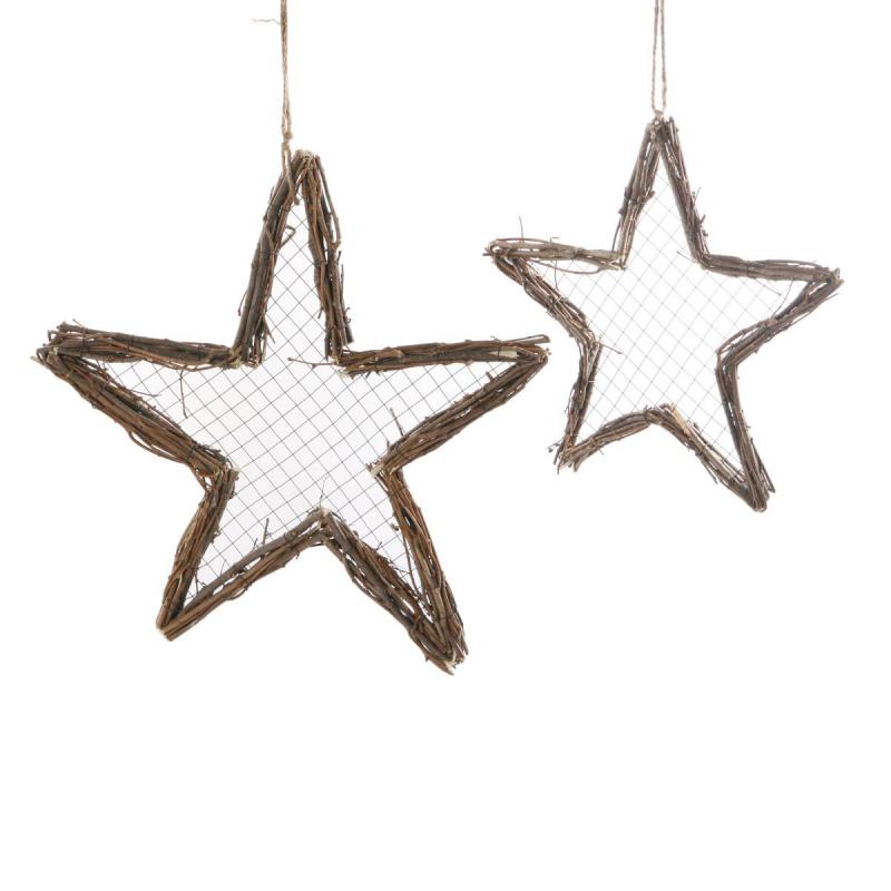 Stern-Hänger Rebe mit Draht