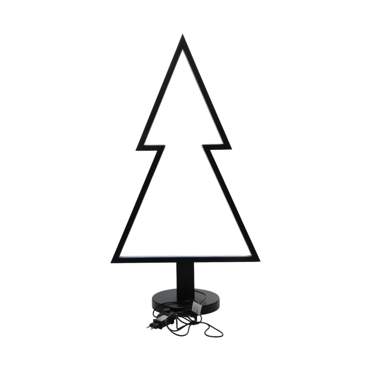 Bambus-Tischlampe Tannenbaum schwarz