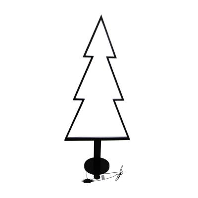 Bambus-Lampe Tannenbaum schwarz