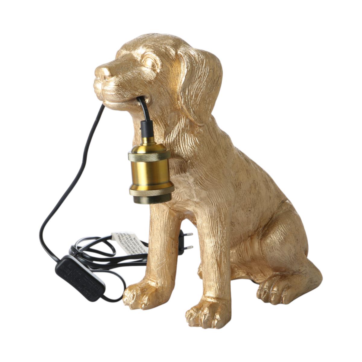 Poly-Tischlampe Hund