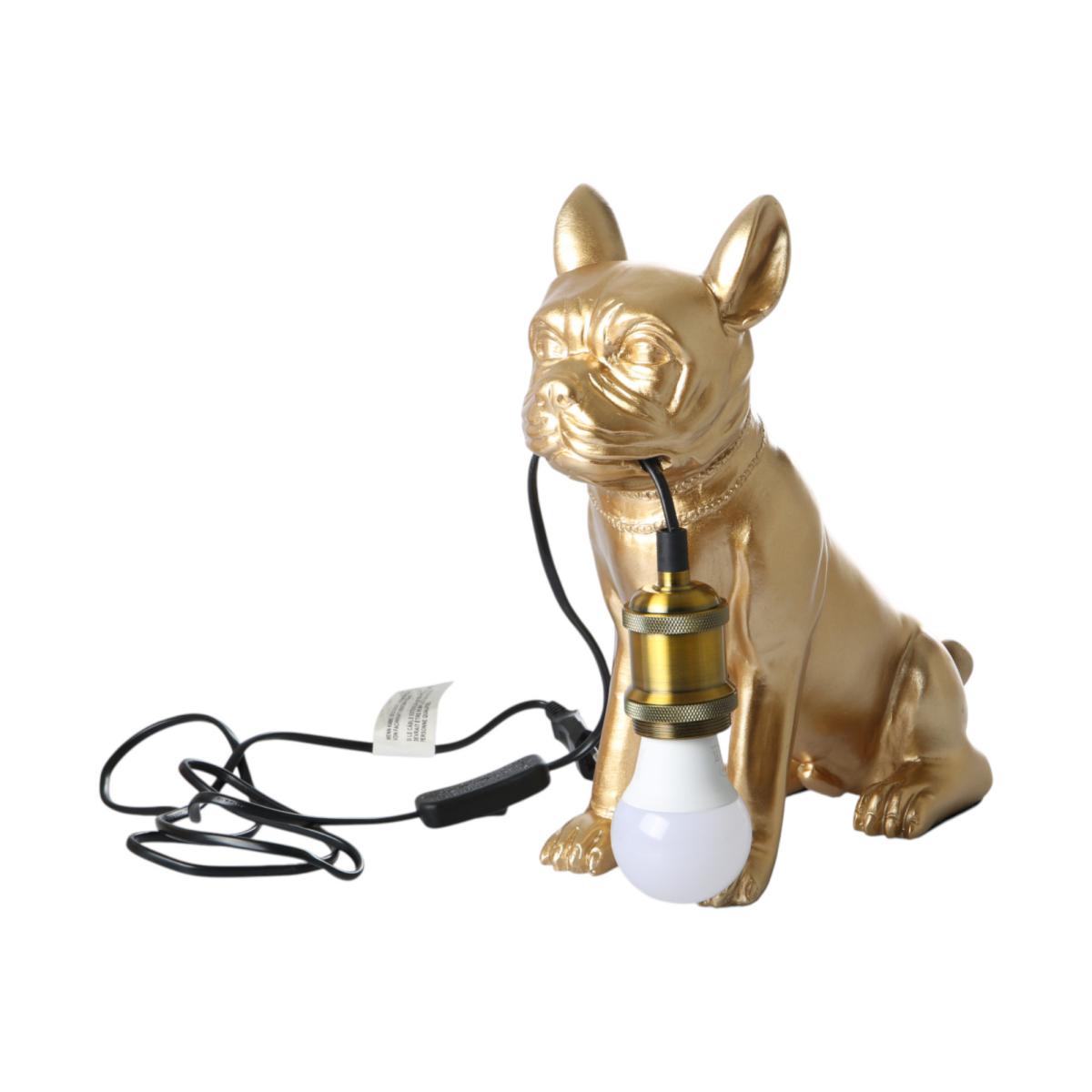 Poly-Tischlampe Hund
