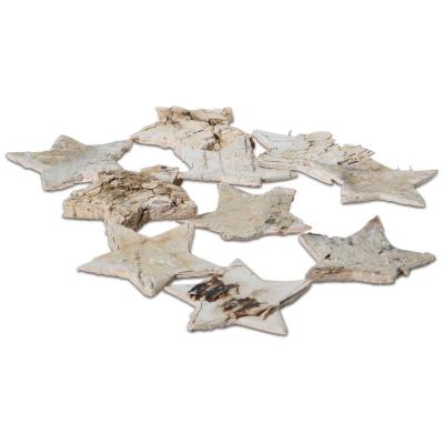 Birkenrinden Sterne weiß