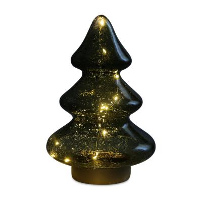 LED-Weihnachtsbaum aus Glas gr&uuml;n