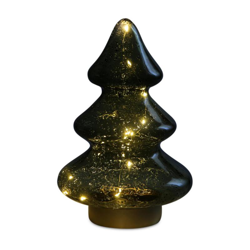 LED-Weihnachtsbaum aus Glas grün