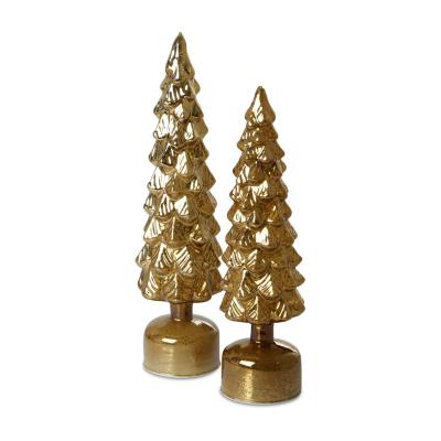 LED-Weihnachtsbaum drehend gold