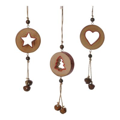 Hänger Baumscheiben Herz/Baum/Stern