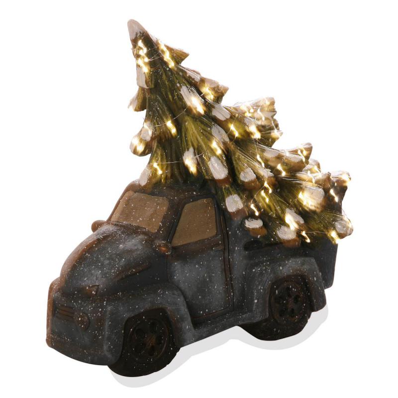 Auto mit Tannenbaum LED