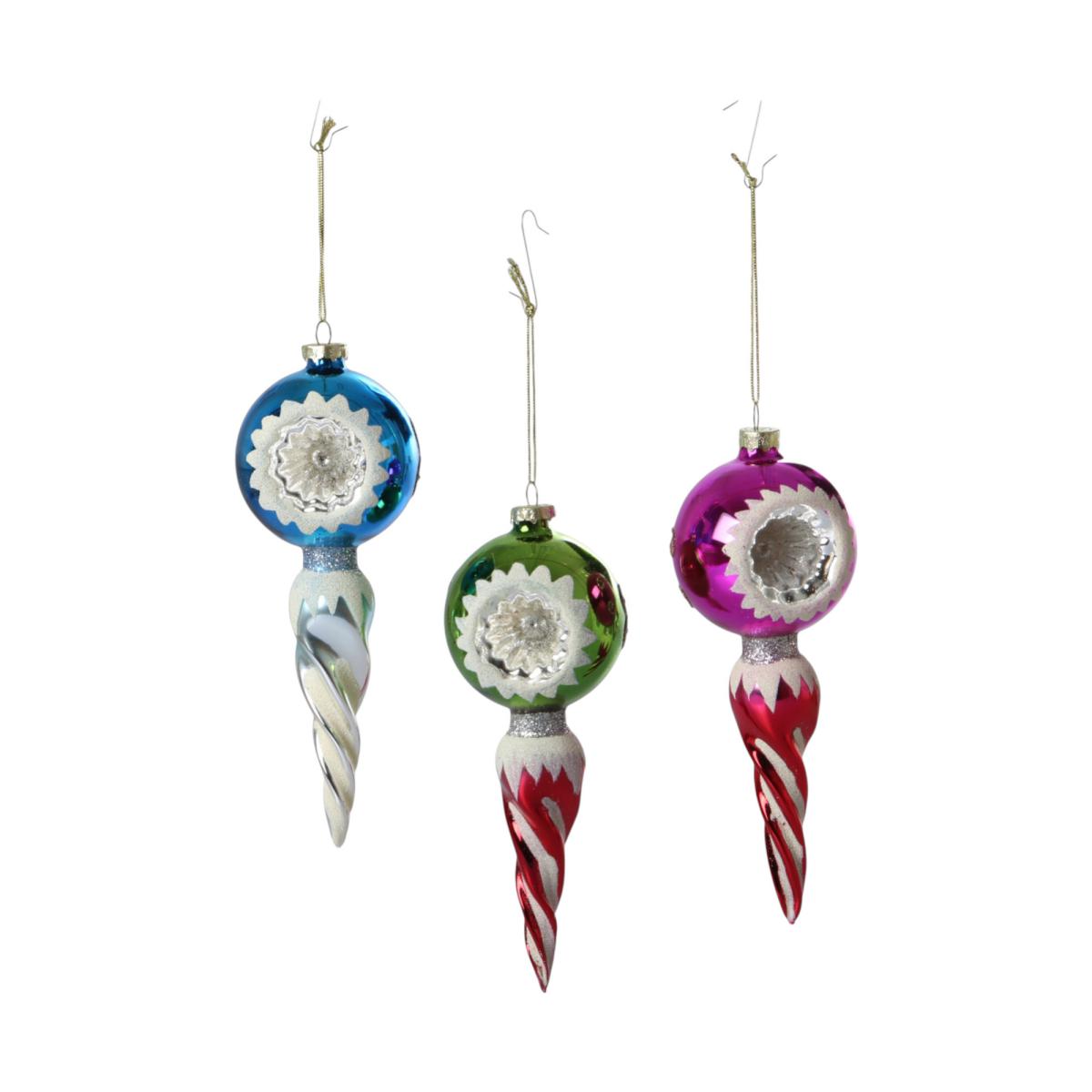 Weihnachtshänger Kugel m.Spitze