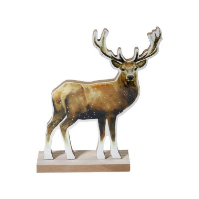 Hirsch Aufsteller seitlich bunt