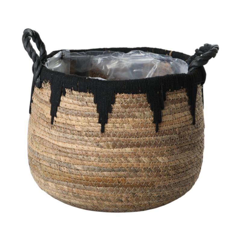 Strohkorb mit Henkel