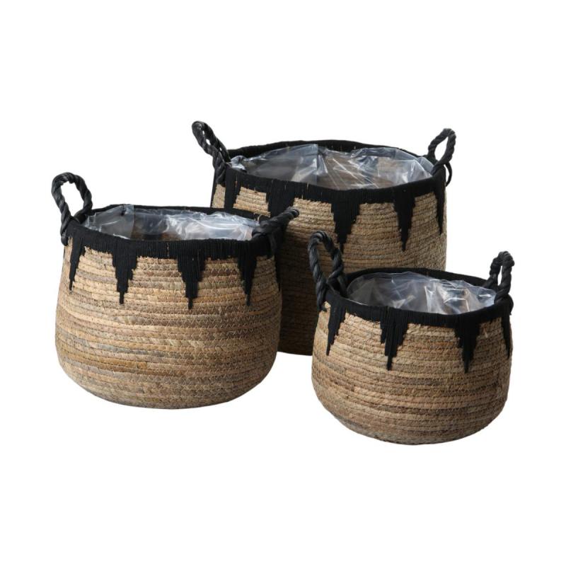 Strohkorb mit Henkel