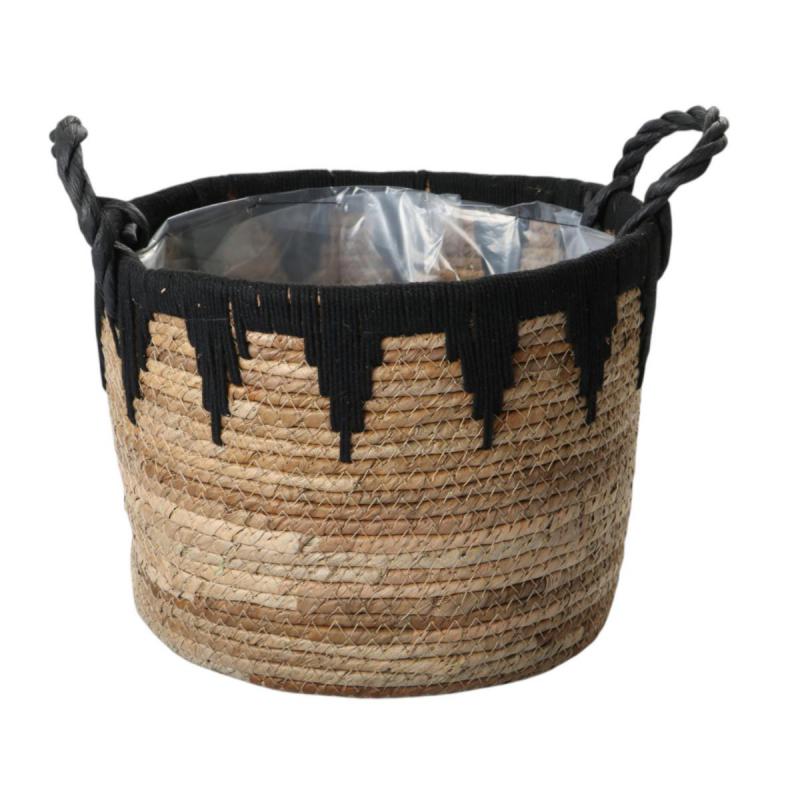 Strohkorb mit Henkel