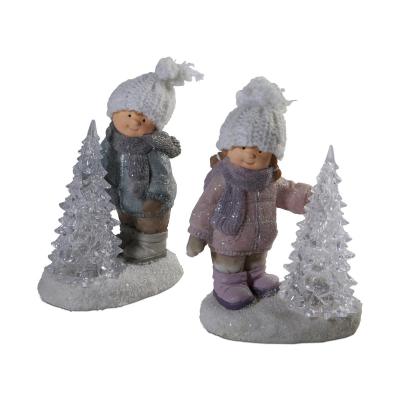 LED-Weihnachtsbaum mit Figur Motivmix