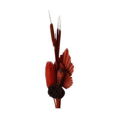 Trockenblumen-Bouquet orange