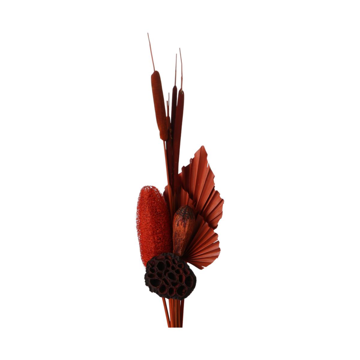 Trockenblumen-Bouquet orange