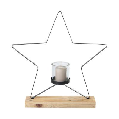 Sternaufsteller mit Teelichtglas