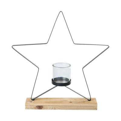 Sternaufsteller mit Teelichtglas
