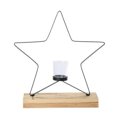 Sternaufsteller mit Teelichtglas