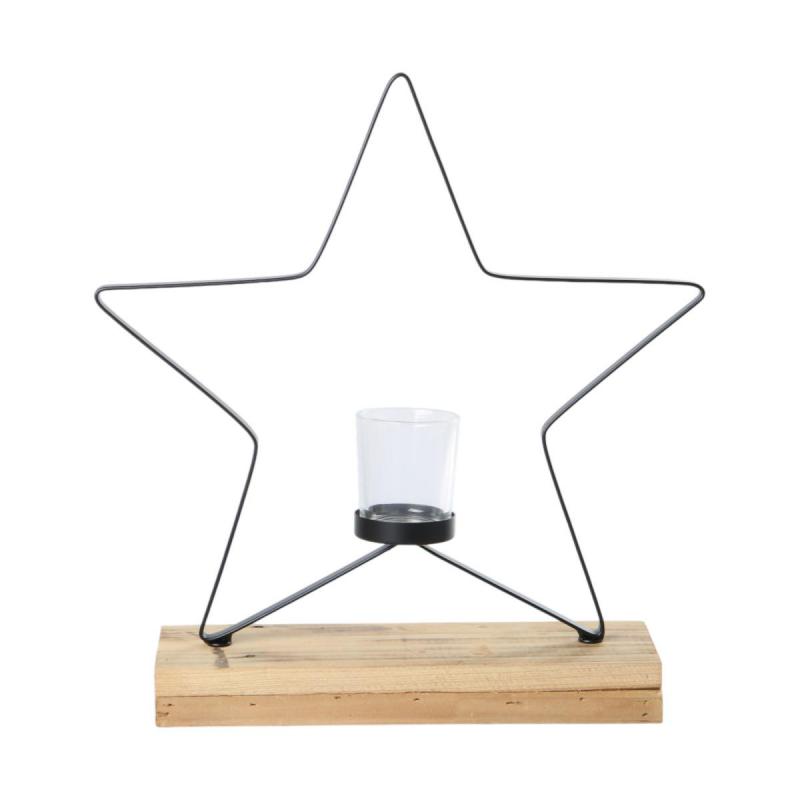 Sternaufsteller mit Teelichtglas
