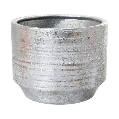 Topf glasiert farbverlauf silber