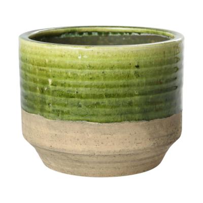 Topf glasiert farbverlauf grün