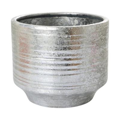 Topf glasiert farbverlauf silber