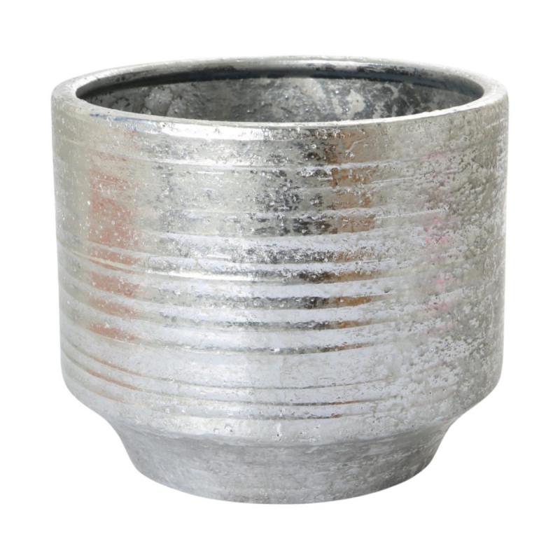 Topf glasiert farbverlauf silber