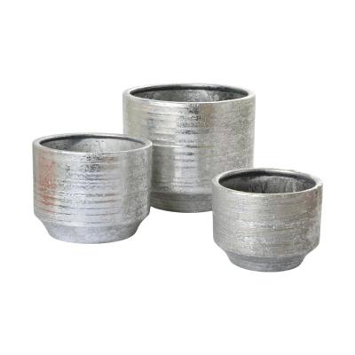 Topf glasiert farbverlauf silber