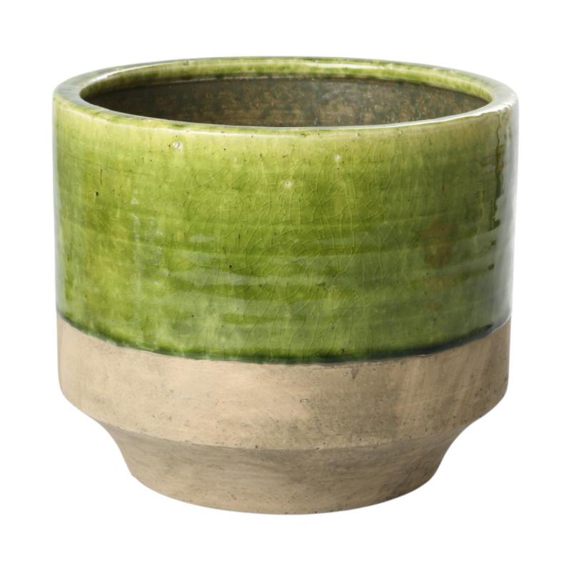 Topf glasiert farbverlauf grün