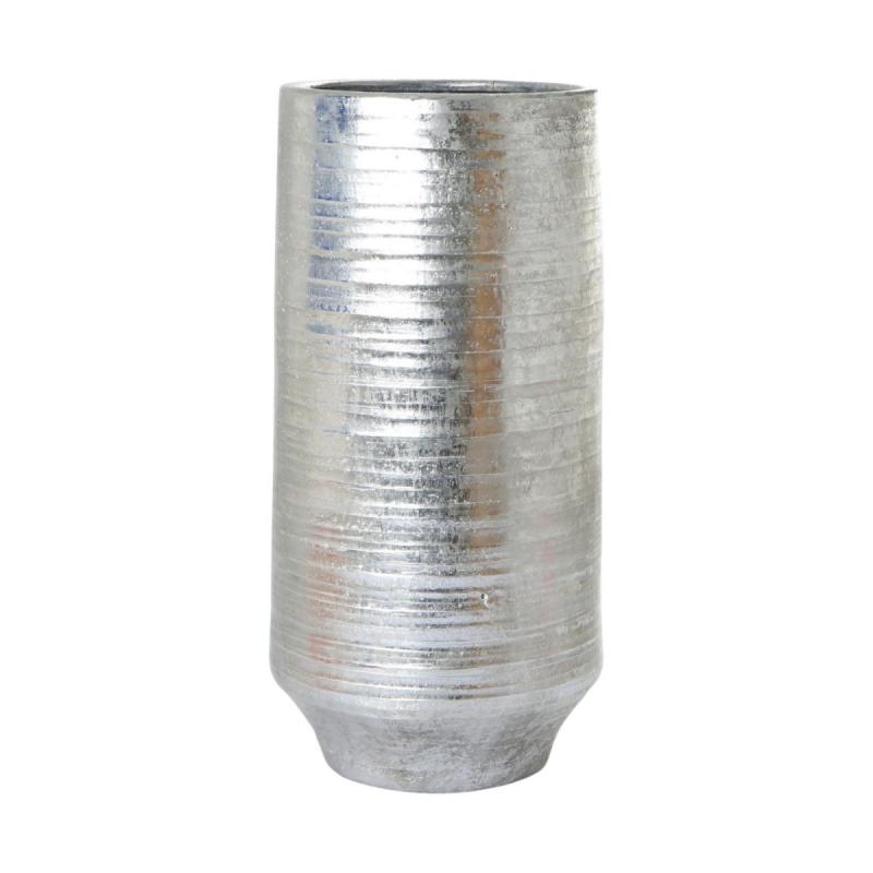 Vase glasiert farbverlauf silber