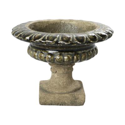 Pokal glasiert farbverlauf braun