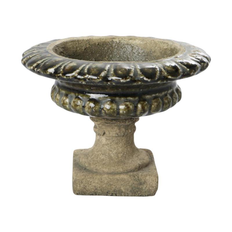 Pokal glasiert farbverlauf braun