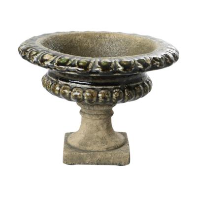 Pokal glasiert farbverlauf braun