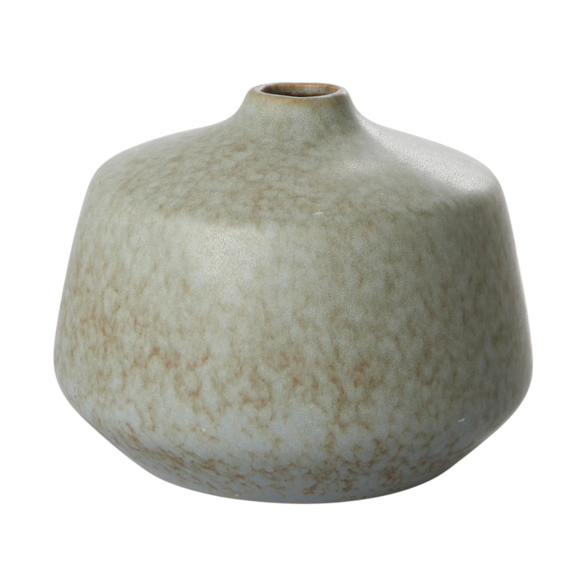 Vase bauchig glasiert