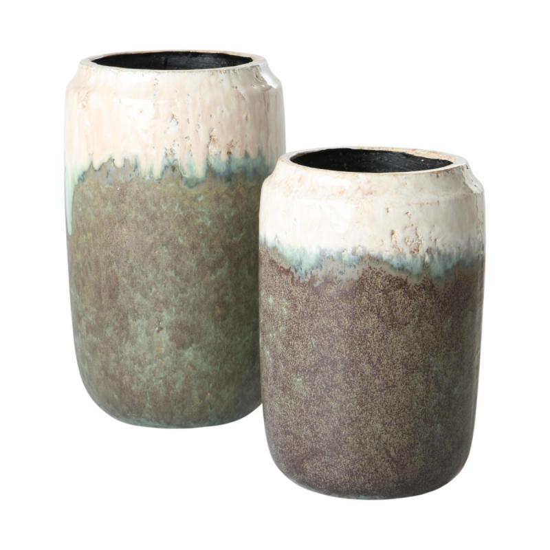 Vase glasiert farbverlauf