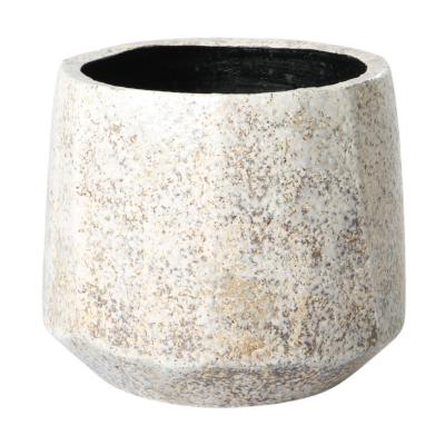 Topf mit sprenkelglasur für 16er weiß
