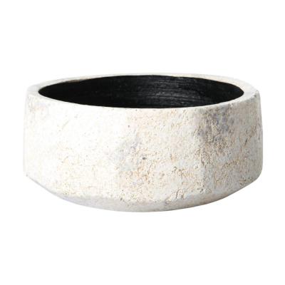 Schale mit sprenkelglasur weiß