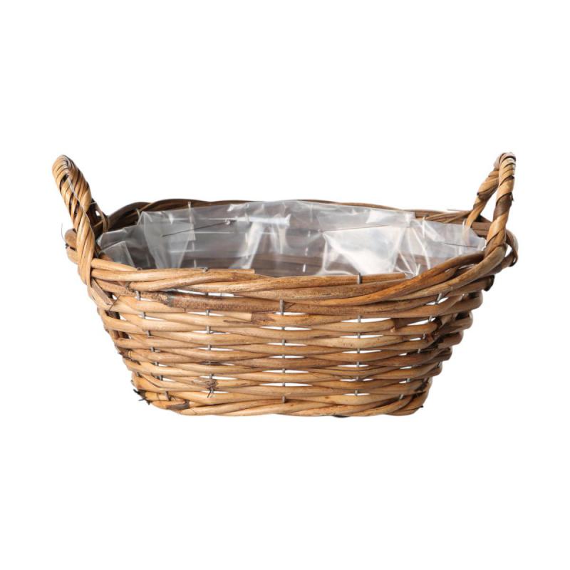 Pflanzkorb oval mit Henkel