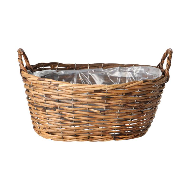 Pflanzkorb oval mit Henkel