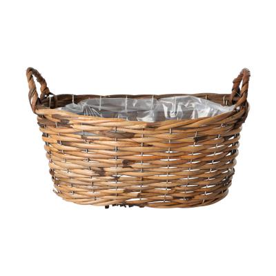 Pflanzkorb oval mit Henkel