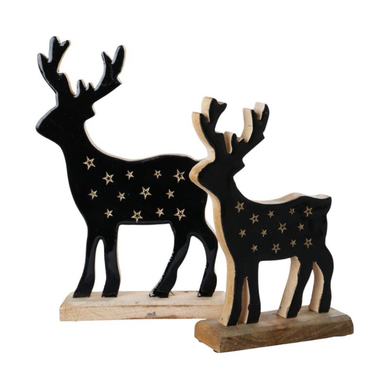 Hirsch-Aufsteller schwarz