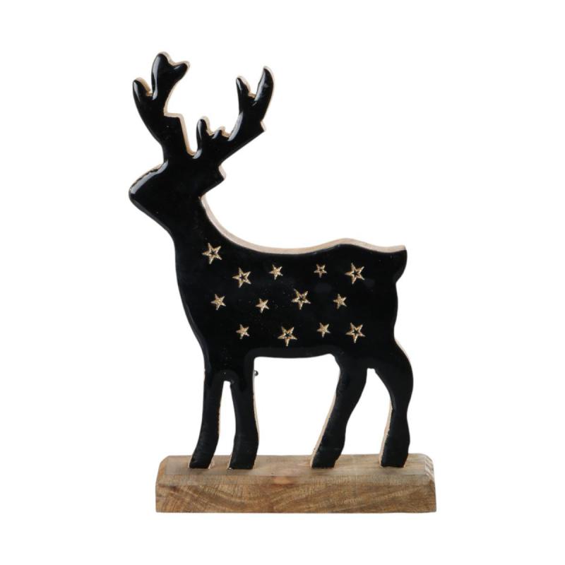 Hirsch-Aufsteller schwarz