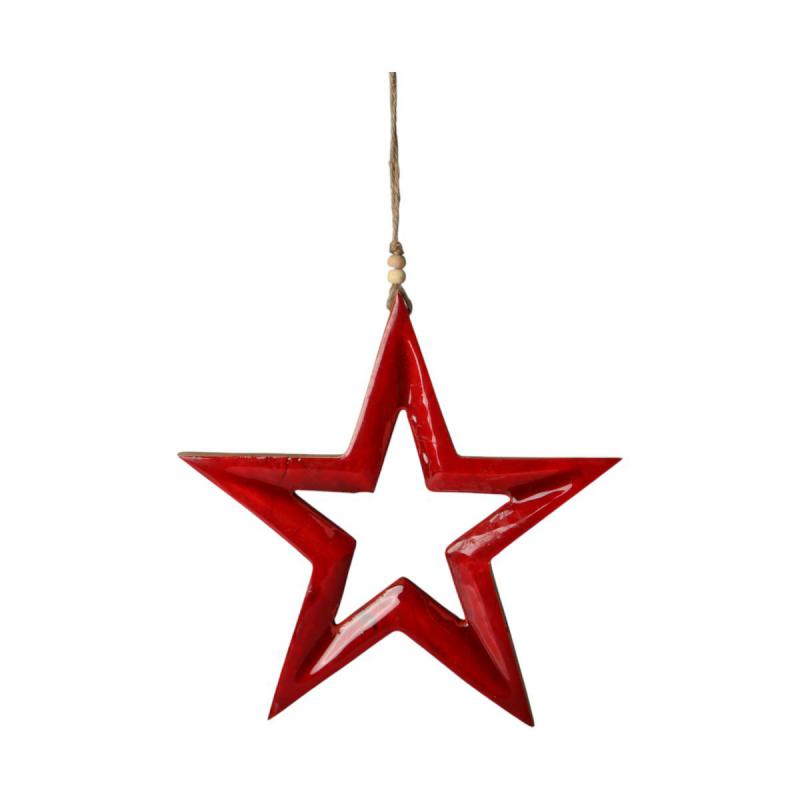 Sternhänger offen rot
