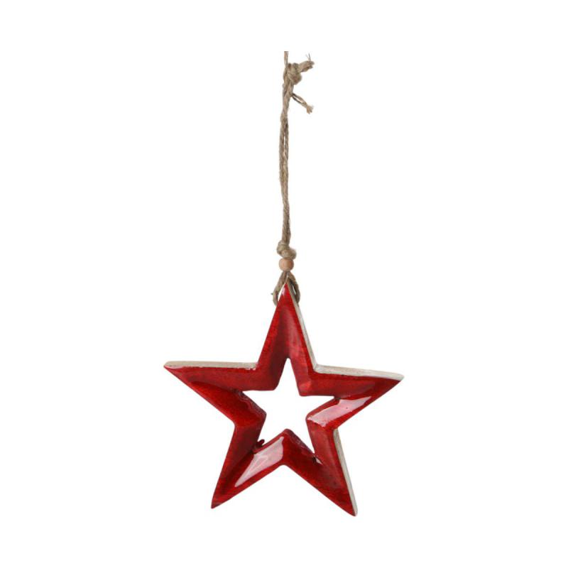 Sternhänger offen rot