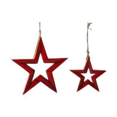 Sternhänger offen rot