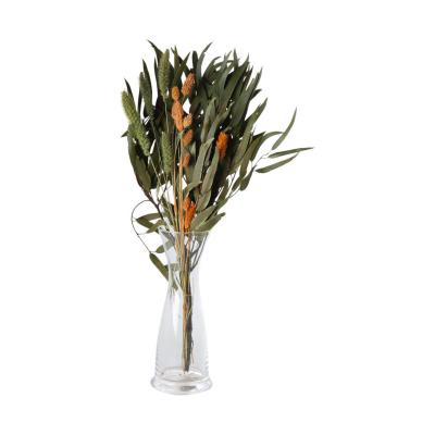 Mini-trockenblumenstrauß orange